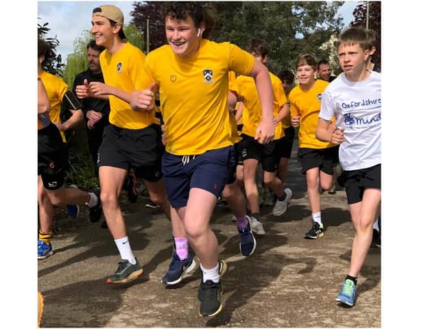 Students from Wilson House at Bloxham School completed a half marathon fundraising challenge for the charity Oxfordshire Mind (Image from Bloxham School)