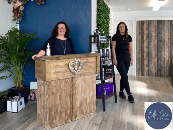 Pictured: Laura Durn, owner of the eco-salon called Elle Coco Hair Salon, and staff member andLauren Paynton (photo by Jannine Paxton-Timms of JPT Photographic)