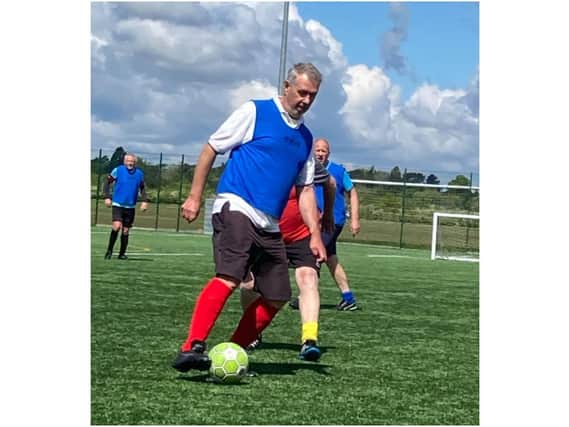 Walking Football’s coming home to Banbury (Image of the Bicester Fossils Walking Football Club players and photo from Cherwell District Council)
