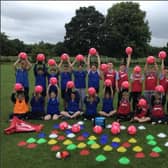 Banbury area school - Wroxton Primary - gets £500 worth of football equipment as part of the Monster Kickabout scheme. (Image from Wroxton Primary School)