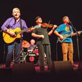 Fairport Convention - l - r, Simon Nicol, Gerry Conway, Ric Sanders, Dave Pegg and Chris Leslie who have been forced to postpone their festival until next year