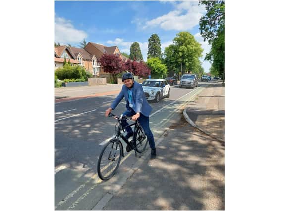 Cllr Andrew Gant was named Oxfordshire County Council's new Cycling Champion (Image from Oxfordshire County Council)