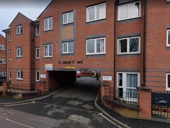 Spencer Court where a broken lift has left residents on upper floors stranded. Landlords hope it will be fixed this week. Picture by Google