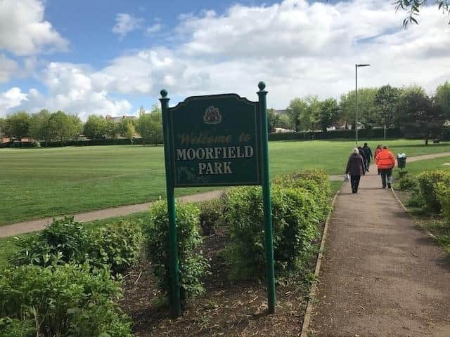 Officials from multiple agencies are working together to resolve the issue of reports of travellers at two locations in Banbury, including Moorfield Park (Submitted image)