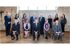 Staff and partners at Banbury accountancy firm Whitley Stimpson are celebrating 90 years in business. Pictured: From left to right - back row – Luke Wiseman, Marie Morgan, Rebecca Craker, Ian Parker, Owen Kyffin, Vicky Ireson, Nicola Hicks, and Victoria Marzana. Front row left to right – Malcolm Higgs, Laura Adkins, Martin Anson, Laura Herbert, Jonathan Walton. (Submitted photo)