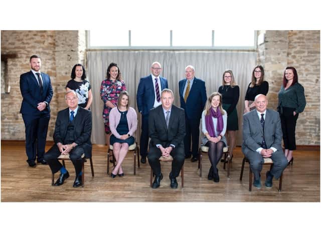 Staff and partners at Banbury accountancy firm Whitley Stimpson are celebrating 90 years in business. Pictured: From left to right - back row – Luke Wiseman, Marie Morgan, Rebecca Craker, Ian Parker, Owen Kyffin, Vicky Ireson, Nicola Hicks, and Victoria Marzana. Front row left to right – Malcolm Higgs, Laura Adkins, Martin Anson, Laura Herbert, Jonathan Walton. (Submitted photo)