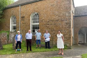 Banbury MP Victoria Prentis visited Hook Norton Baptist Church ahead of its plans to renovate the church's grade II listed chapel.  (Pictured members of the church congregation and Victoria Prentis)