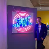 Pictured: Matt Fox - the curator for the 'I Grew Up in the 80s' exhibit - set to launch at the Banbury Museum on Saturday July 17