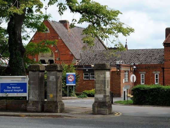 Face masks and social distancing requirements remain in place at Banbury's Horton General and all Oxfordshire hospitals from Monday July 19 (File Banbury Guardian photo)