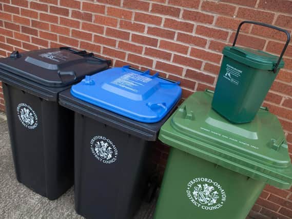The blue bin collection has been temporarily suspended for the Stratford District area of South Warwickshire, which includes the Shipston, Tysoe and Kineton areas near Banbury. (Image from Stratford District Council Tweet)