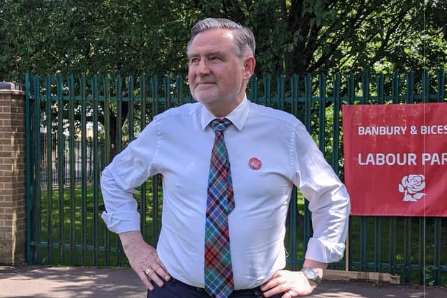 Labour MP Barry Gardiner, who launched his Private Member's Bill against Fire and Rehire at a Unite the Union demonstration outside the JDE coffee factory
