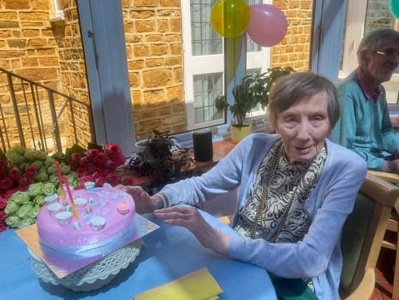 Joan Hearmon, a resident at Deddington care home - Featherton House - celebrated her 101st birtdhay