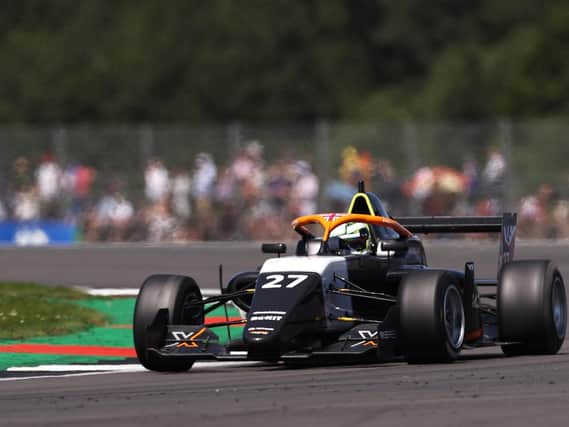 Alice Powell on her way to victory at Silverstone (Picture Getty Images)