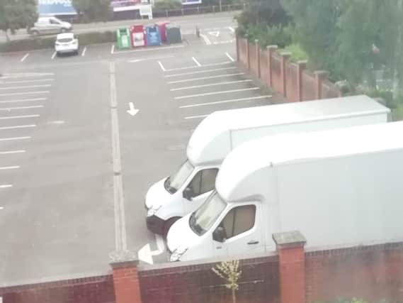 A picture of the Windsor Street car park, as seen from one of the nearby apartments whose residents have been bothered by anti-social disturbance
