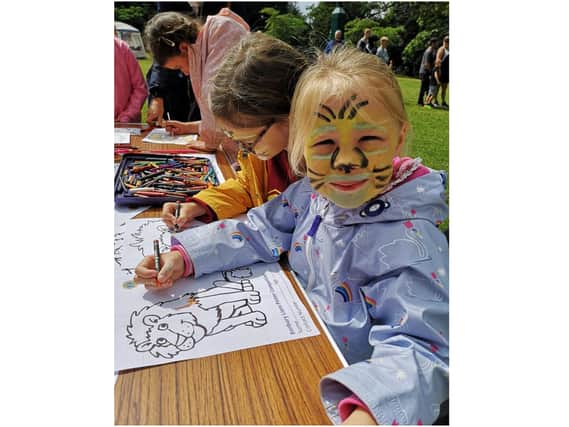 The Banbury Lions Club hosted a colouring activities stall at the Banbury Play Day event held at People's Park on July 28 (Image from Banbury Lions Club Facebook page)