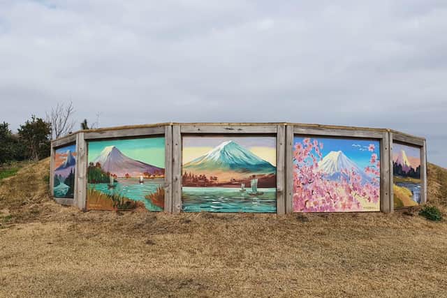 Banbury area artist - Nigel Fletcher - was commissioned to complete five large paintings for the Tokyo OlympicsEquestrian Cross Country course.