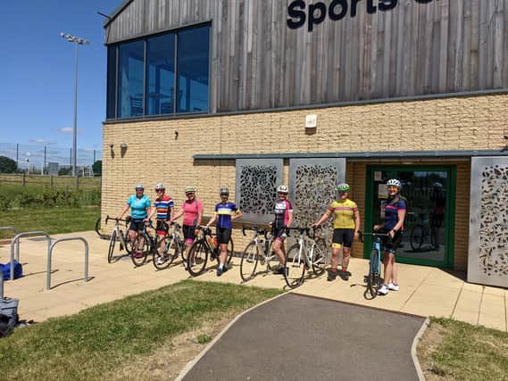 Cyclists at their Breeze Ride training in June (Image from Cherwell District Council)