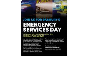 Banbury's Emergency Services Day will be held this Saturday September 4 at Spiceball Park (Image from Thames Valley Police Facebook page)