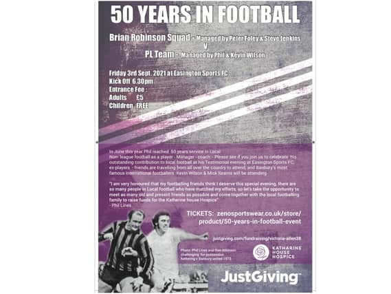 A testimonial football match will be played this weekend to honour a long-time player and manager for his services to the football community spanning over five decades in Banbury.