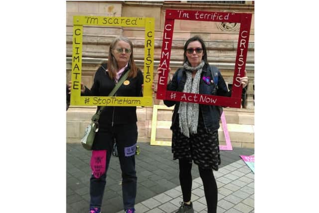 Banbury  Extinction Rebellion members Maria Huff and Jo Taylor taking part in the latest protests in London