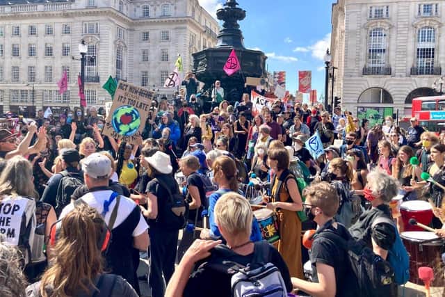 Climate emergency protests in London