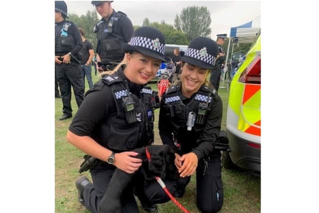 Thames Valley Police officers at the Banbury Emergency Services Day event held at Spiceball Park on Saturday September 4 (Photo from the TVP Cherwell Facebook page)