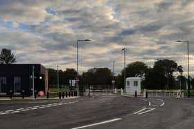A new, safer entrance to the MOD Kineton base has been completed. (Image from MOD Kineton)