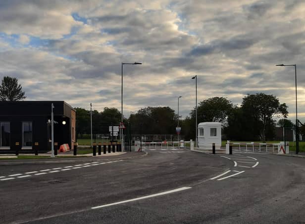 A new, safer entrance to the MOD Kineton base has been completed. (Image from MOD Kineton)