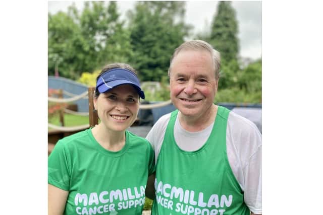 Caroline and her father, local Banbury businessman, Martin Jones, are set to run the London Marathon together to help the charity Macmillan Cancer Support