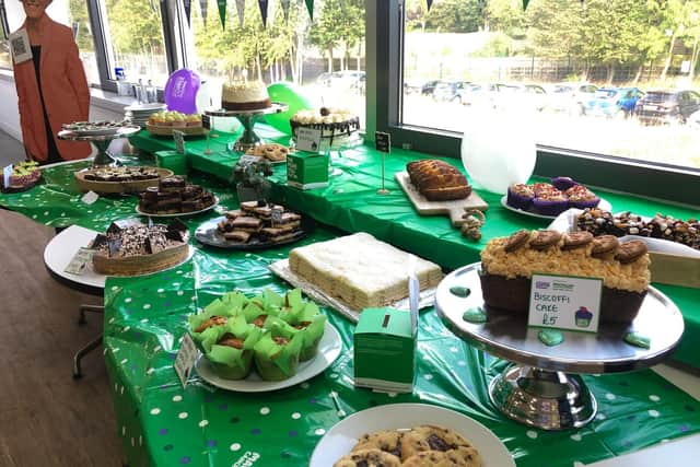 Cakes at the Macmillan Coffee Morning event hosted by the DCS Group in Banbury