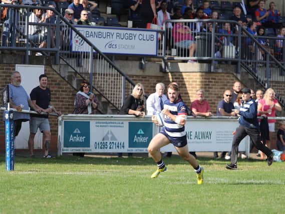 Jack Anderson running in one of his four tries