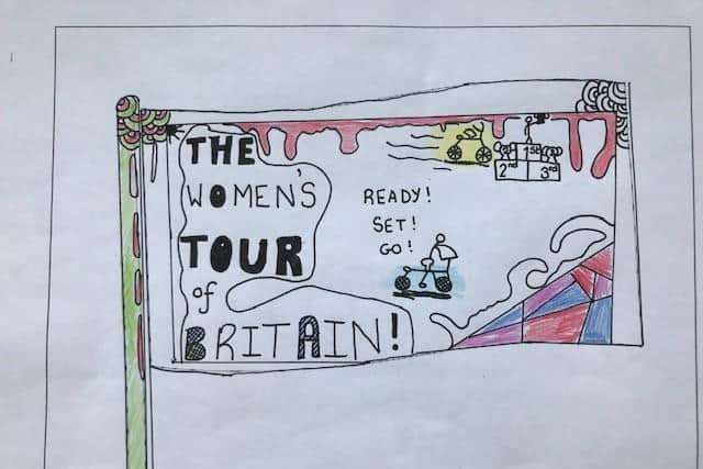 Bicester schoolboy Reuben Cooper, aged 10, won this year’s AJ Bell Women’s Tour flag design competition. (Submitted photo from Oxfordshire County Council)