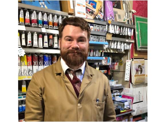 Barry Whitehouse, the owner and manager of the The Artery, has launched his own handmade watercolour paint - 'Barry's Paintbox' - to mark the 11th anniversary of his business. (Submitted photo)