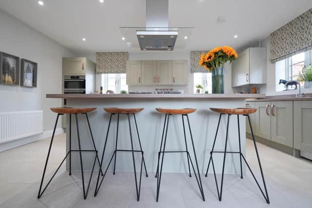 A kitchen inside a home at St James View, a new development of homes built by developer Lagan Homes in Brackley (Submitted photo)