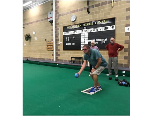 People playing indoor bowls at the Banbury Cross Indoor Bowls Club inside Woodgreen Leisure Centre (submitted photo from the club)