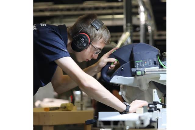 James now spends time training and inspiring the next generation of competitive cabinet makers.