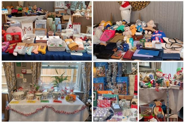 A selection of some of the stalls on offer at the Christmas Fayre.