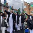Hundreds of people paraded through the town to celebrate the birth of the prophet Muhammad.