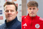 Brackley Town midfielder Charlie Cooper (right) takes on his father and Chelmsford City manager Mark Cooper in the FA Cup this weekend.