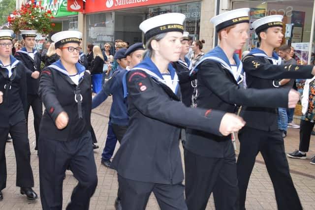 Sea Cadets formed part of the Battle of Britain march on Sunday
