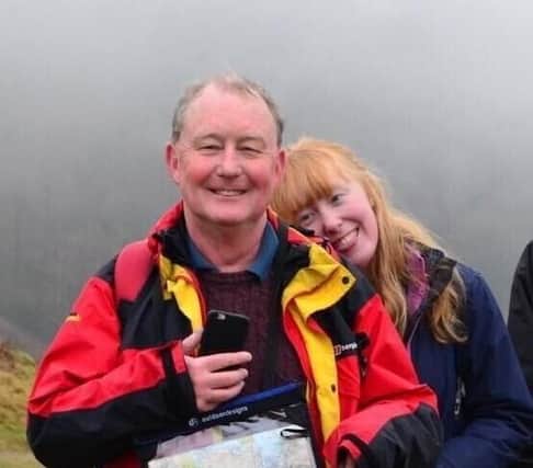 Sarah Cameron with her father Stephen before his death of a brain haemorrhage