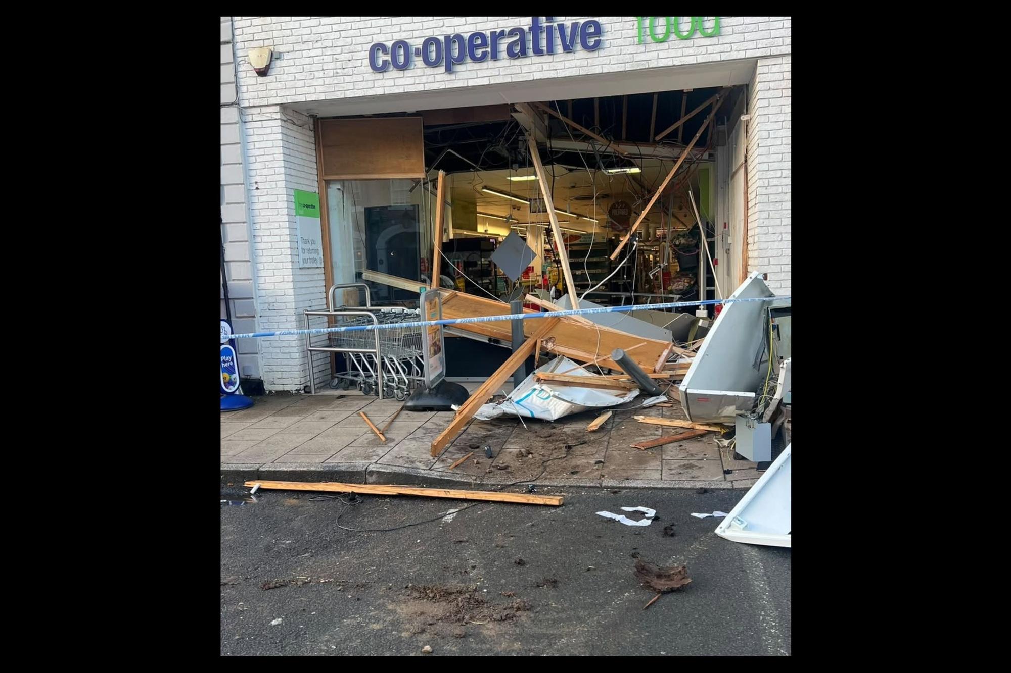 Thieves use telehandler to steal cash machine from Shipston Co-op