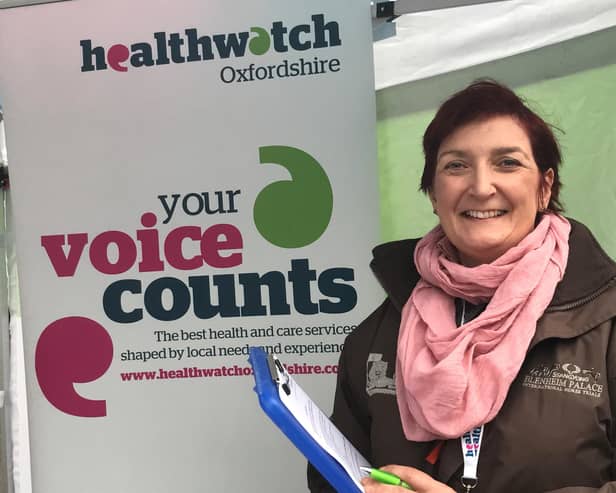 Emma Teasdale from Healthwatch Oxfordshire, who met residents of Chipping Norton to find out their views about the town