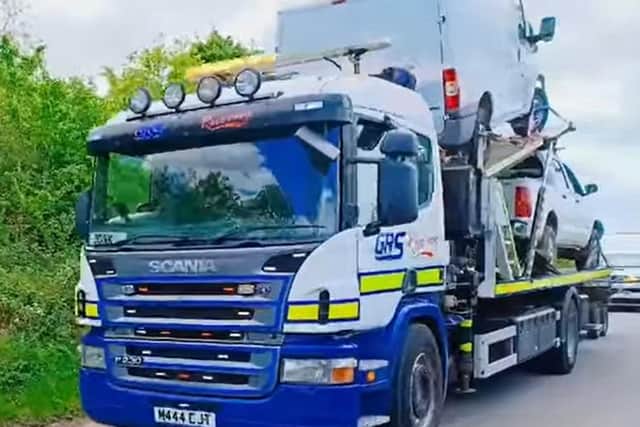Excellent work by Warwickshire Police officers led to a huge discovery of stolen vehicles - in fact they joked that the recovery of the goods led to the 'world's longest convey of stolen goods'. Warwickshire Rural Crime Team