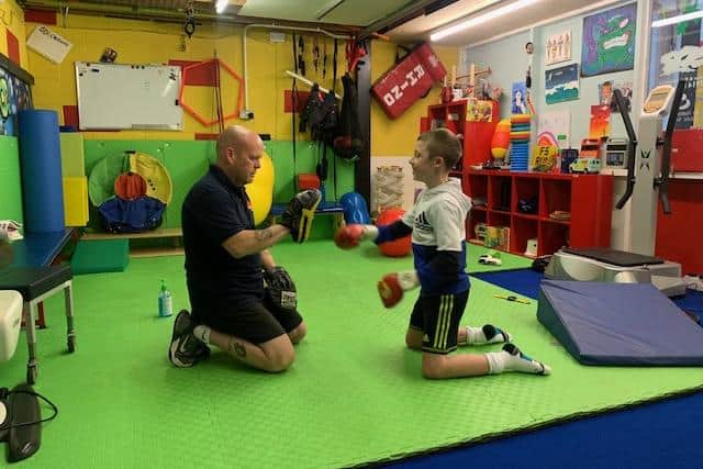 Billy is now attending three or four rehabilitation and strength training sessions a week.