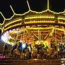 Authentic Victorian fairground rides are one of the main attractions of the market.