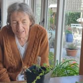 Home Instead North Oxfordshire client Elaine with her ‘GroWet’ plant.