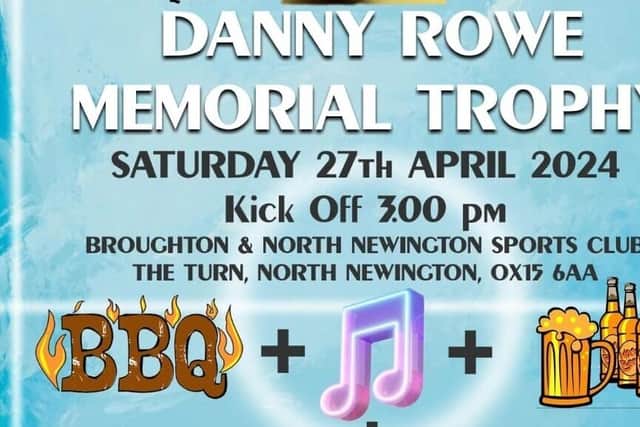 Danny Rowe will be remembered in the football match this Saturday afternoon, April 27