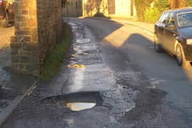 The monster pothole that is causing disturbance to residents as motorists crash over it