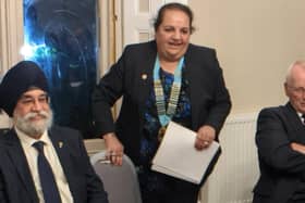 District Governor Elect, Lion Kavalijt and her husband Lion Paramjit Dev from Letchworth Garden City & Baldock Lions attended the Banbury Lions Club awards meeting at the Wroxton House Hotel.  (Submitted photo)